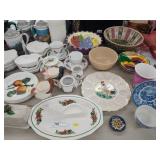 Modern Steins, Serving Items, Bean Pot, etc.