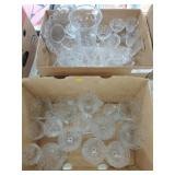 Fostoria Glassware Plates, Wine Glasses,