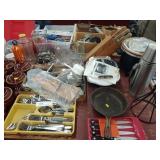 Kitchenwares- Crockpot, Grill, Flatware, etc.