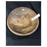 Vintage Wooden Shallow Bowl