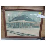 Vintage Print of New Oxford Railroad Station