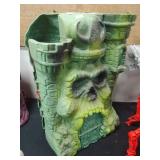 Vintage Plastic Toy Castle with Interior Parts