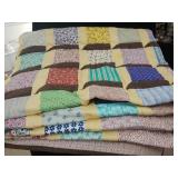 Contemporary Block Pattern Full-sized Quilt