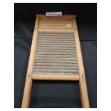 Tin Washboard in Wooden Frame