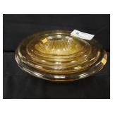 Set of 4 Nesting Yellow Mixing Bowls