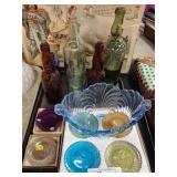 Selection of Sandwich Glass Cup Plates