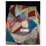 Crazy Patch Vintage Quilt
