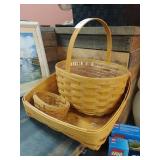 3 Longaberger Baskets