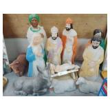 11 Piece of Blow Mold manger Scene