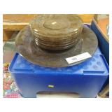 Selection of Embossed Glassware, Dishes