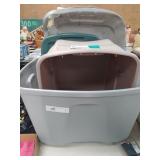 2 Plastic Storage Totes