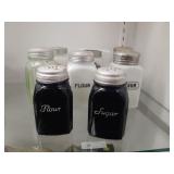 8 Vintage Kitchen Shakers