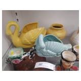 Selection of Swan, Vintage Planters, etc.