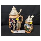 2 German Beer Steins