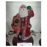 Electric Glass Santa