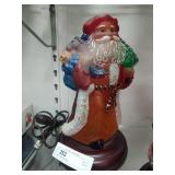Electric Glass Santa Glass