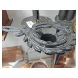 Contemporary Candle Holder and Cow Bell