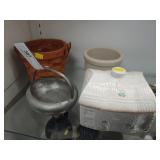 Longaberger Basket, Crock, etc.