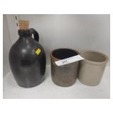 3 Pieces of Stoneware