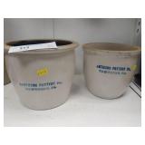 2 Stoneware Crocks