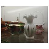 Hand Painted Covered China Bowl