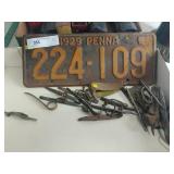 License Plate and Pins