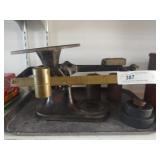 Vtg. iron and Brass Country Store Scales