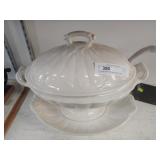 Ironstone Oval Covered Wheat Pattern Tureen