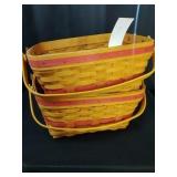 2 Timeless Memory Longaberger Basket