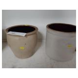 2 Vintage Stoneware Crocks