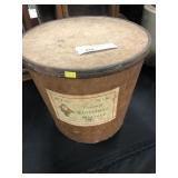 30 lb. Vintage Cardboard Container with Lid