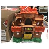 Selection of Plastic Toy Figurines and Toy Castle