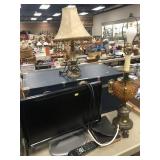 Modern Storage Trunk and Table Lamps