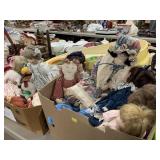 Selection of Collectible Dolls and Clothes