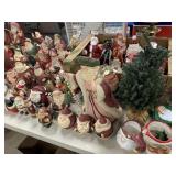 Selection of Ceramic Santas