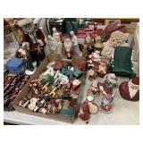 Selection of Santas and Easter Collectibles