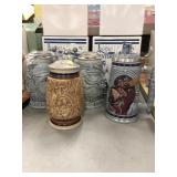 4 Avon Collector Steins