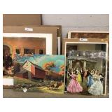 Selection of Prints Mounted on Cardboard