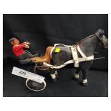 Horse and Rider with Sulkie