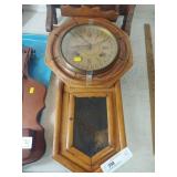 Vtg. Wooden Hanging Wall Clock