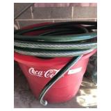 Large Tub of Garden Hose