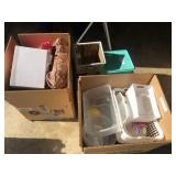 3 Boxes Containers, Textiles, etc.