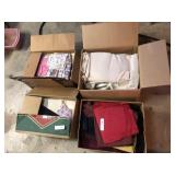 4 Boxes Material Scraps and Textiles
