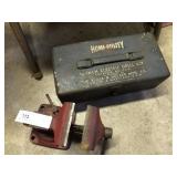 Metal Toolbox and Vice