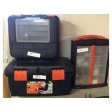 2 Black and Decker Organizers and Toolbox
