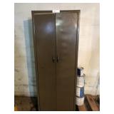 2-Door Metal Cabinet and Contents