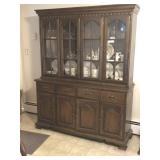 Hardwood Step-Back Hutch