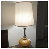 Mid Century Art Glass Table Lamp