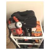 Touch Lamp and Black and Decker Tools