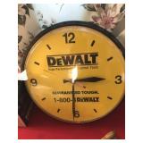 DeWalt Clock and 2 Battery Chargers